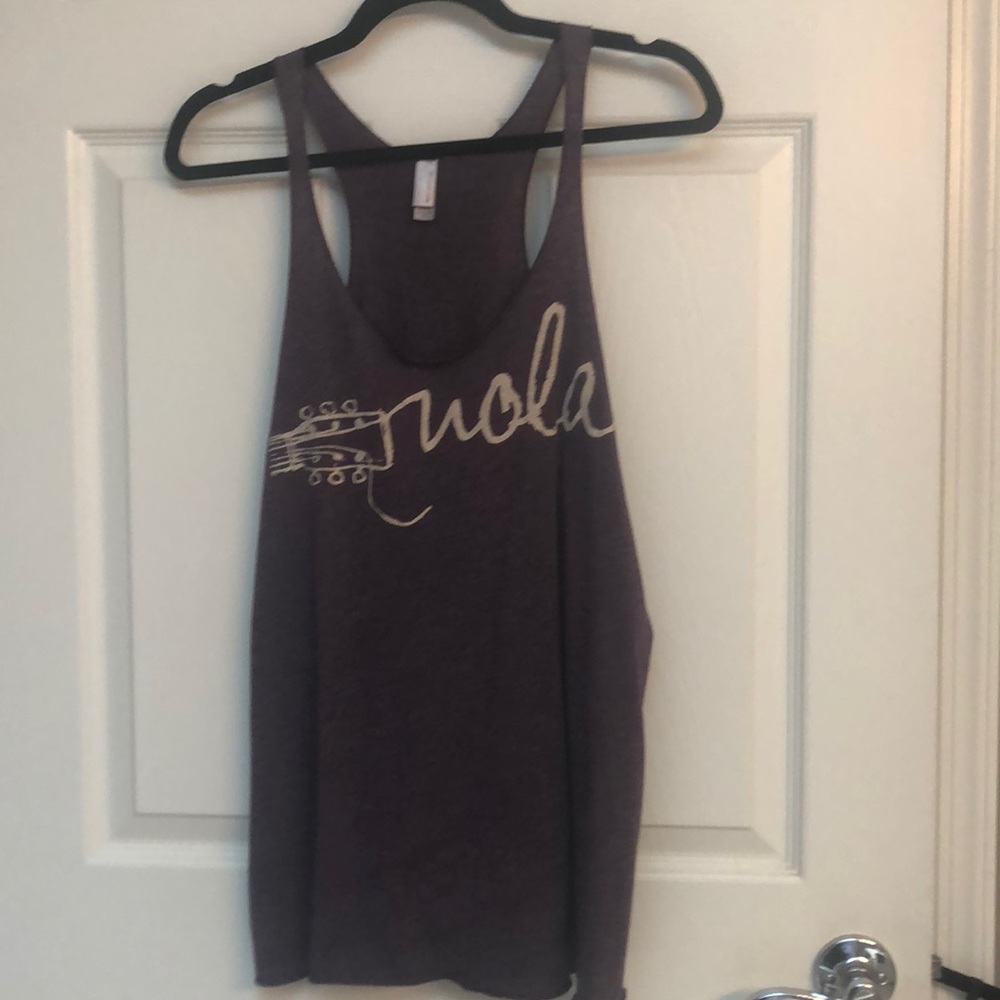 NextLevel racer back purple💜 tank guitarNola XL